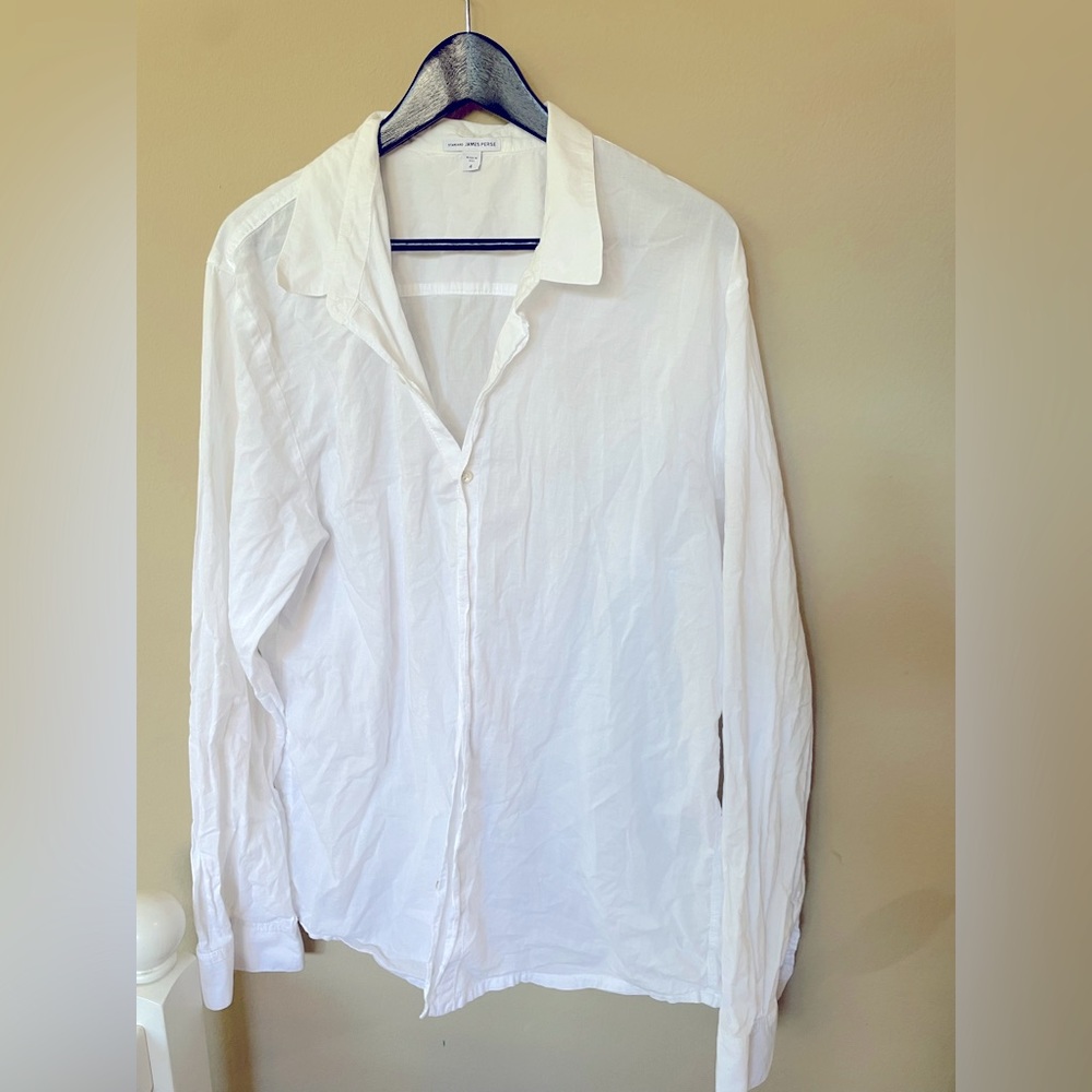 James Perse Cotton Size 4 Button Down top